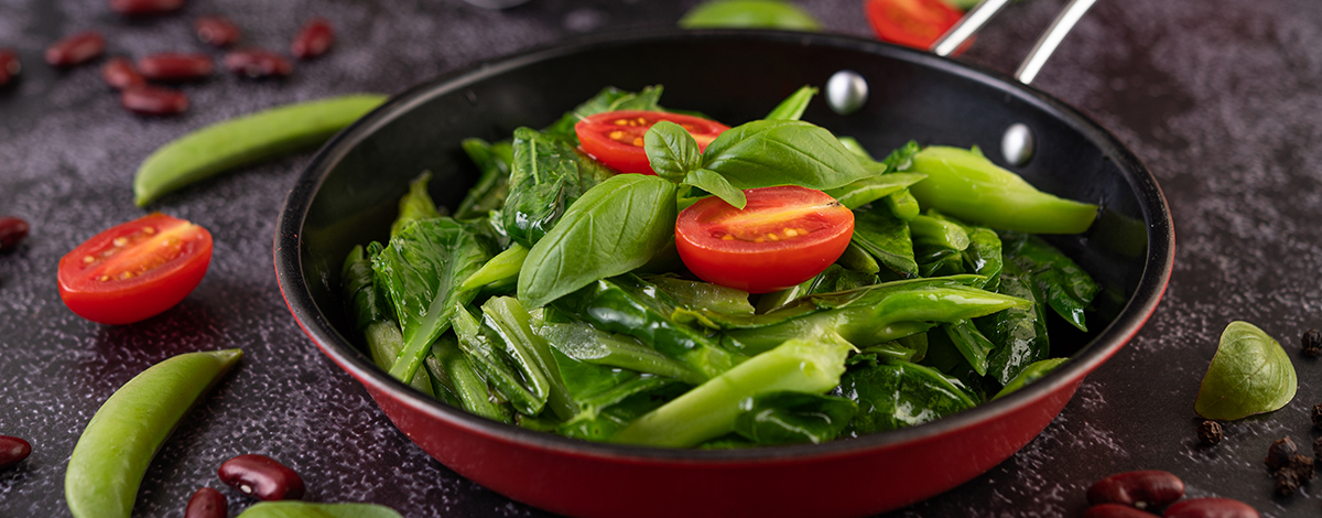 chou frisé au wok